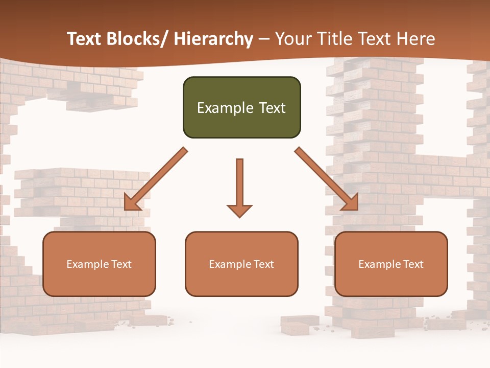 Brickwall Typography Sign PowerPoint Template