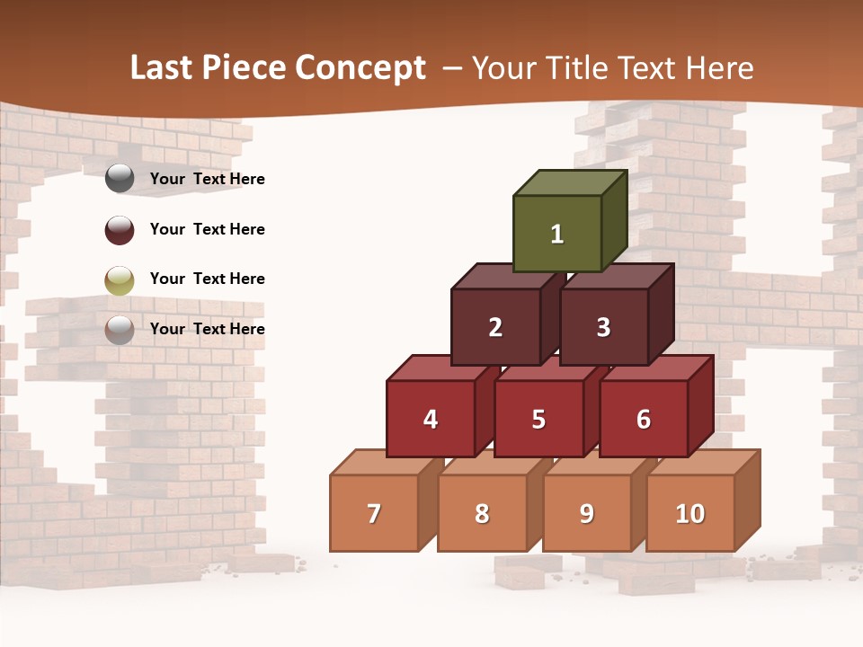 Brickwall Typography Sign PowerPoint Template