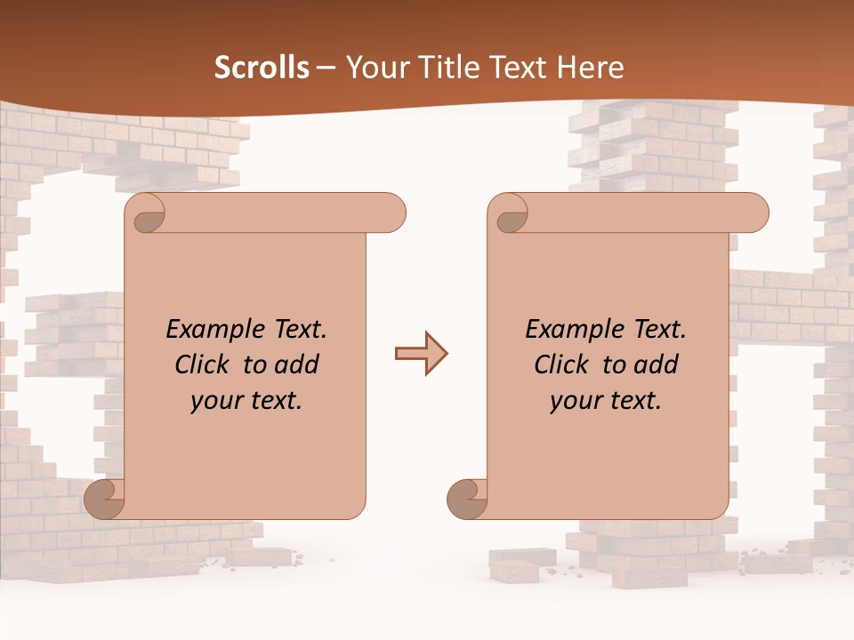 Brickwall Typography Sign PowerPoint Template