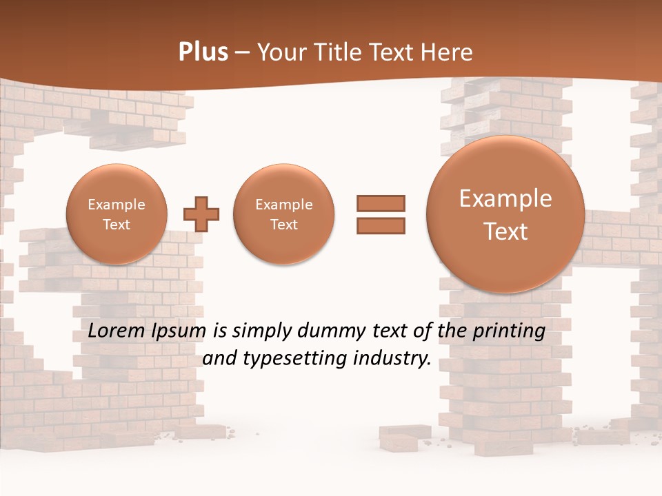 Brickwall Typography Sign PowerPoint Template