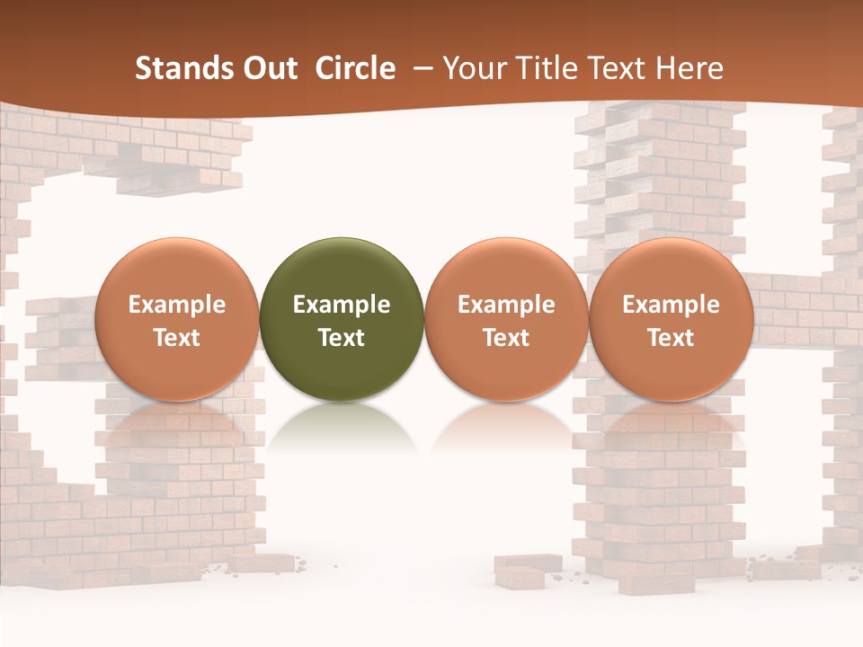 Brickwall Typography Sign PowerPoint Template