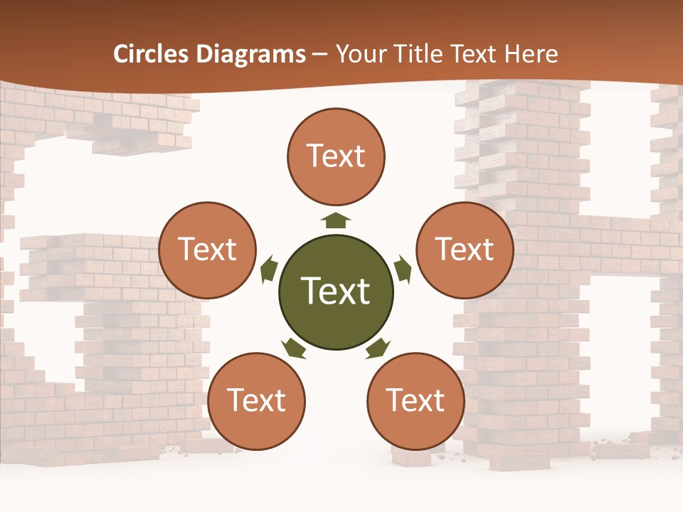 Brickwall Typography Sign PowerPoint Template