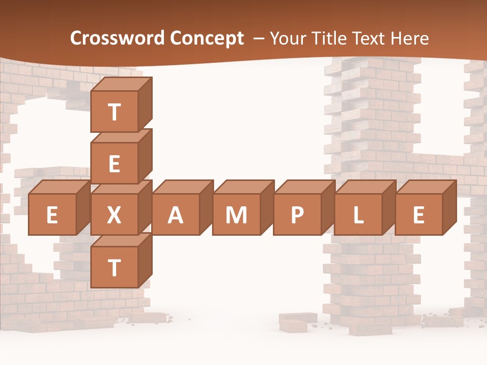 Brickwall Typography Sign PowerPoint Template