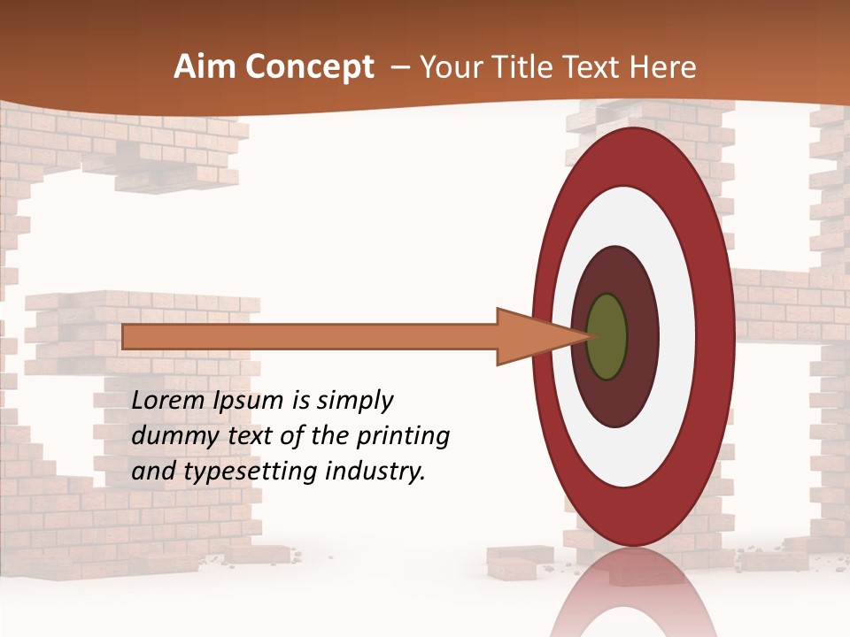 Brickwall Typography Sign PowerPoint Template