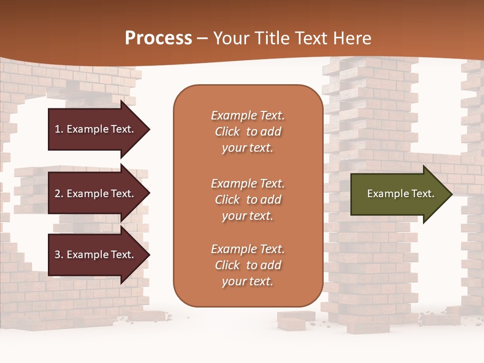 Brickwall Typography Sign PowerPoint Template