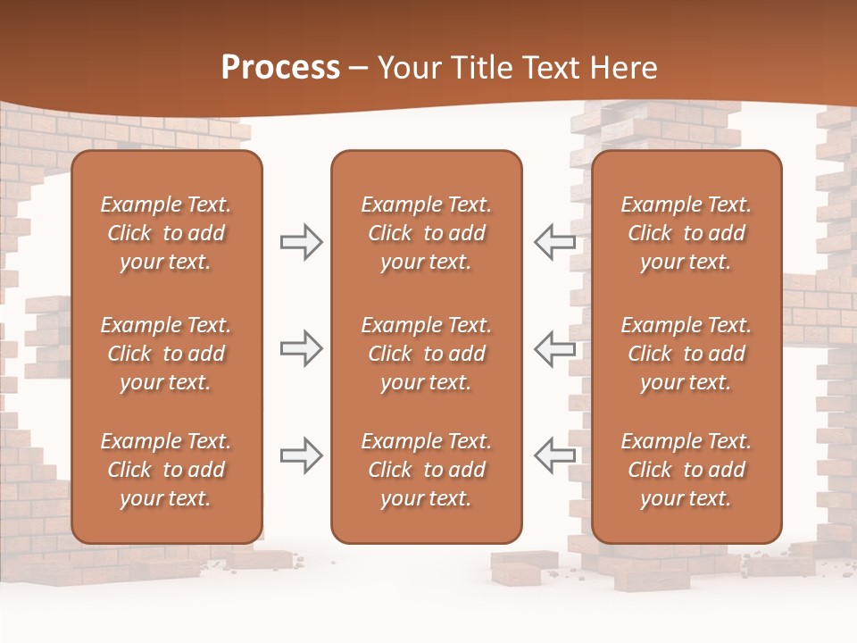 Brickwall Typography Sign PowerPoint Template