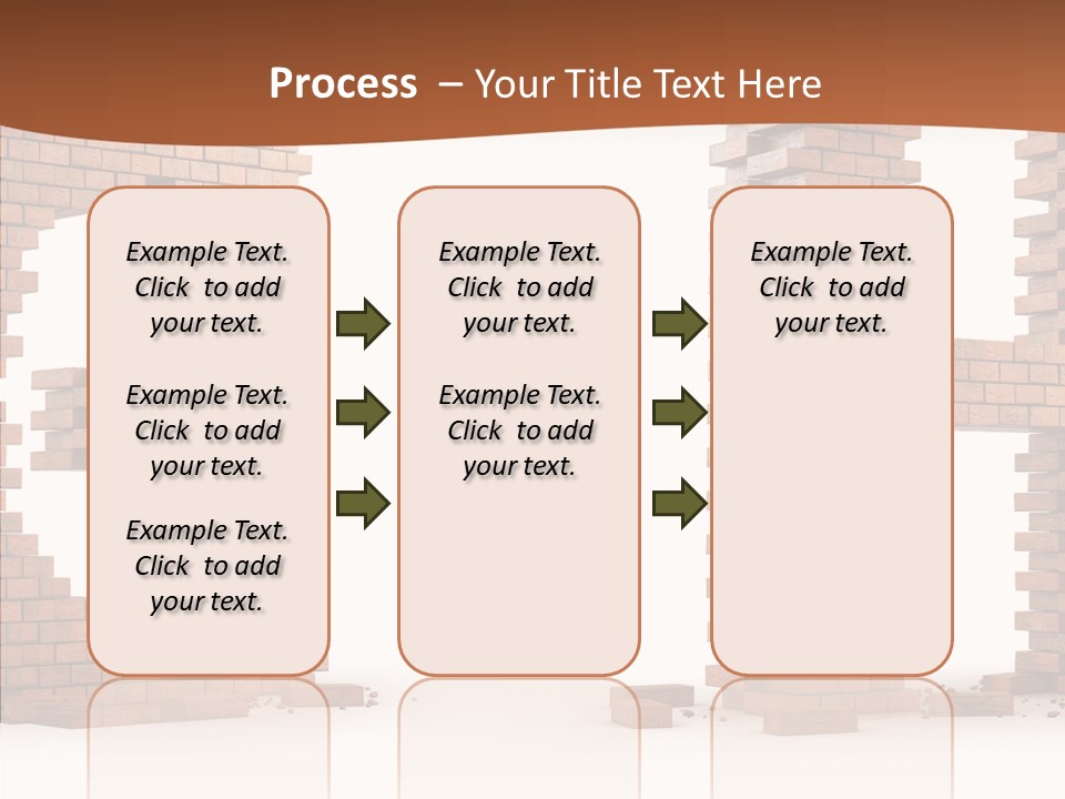 Brickwall Typography Sign PowerPoint Template