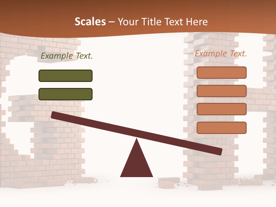 Brickwall Typography Sign PowerPoint Template