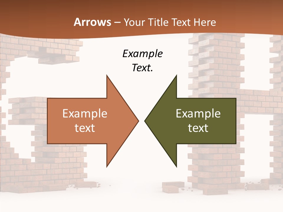 Brickwall Typography Sign PowerPoint Template