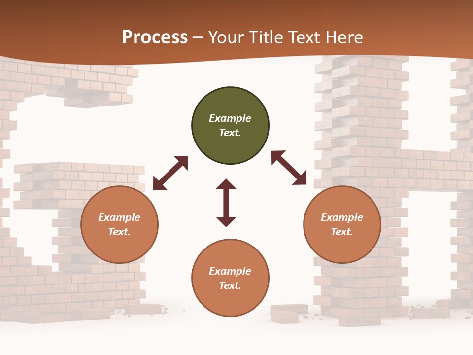 Brickwall Typography Sign PowerPoint Template