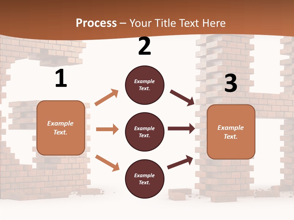 Brickwall Typography Sign PowerPoint Template