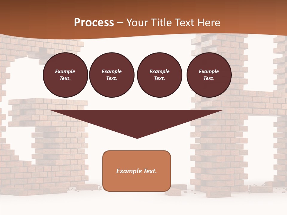 Brickwall Typography Sign PowerPoint Template