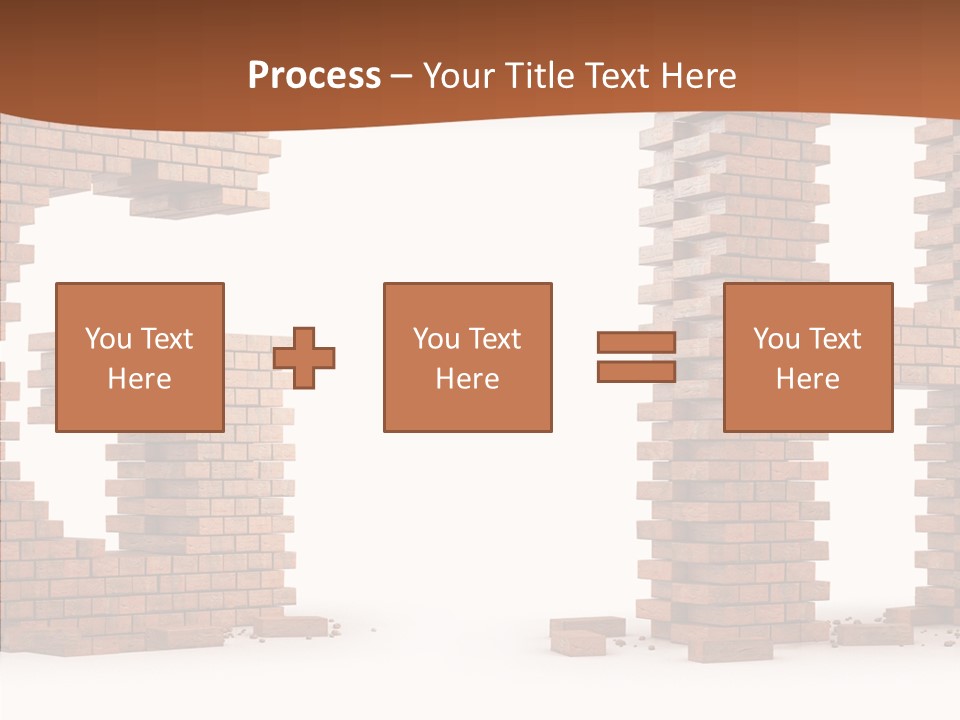 Brickwall Typography Sign PowerPoint Template