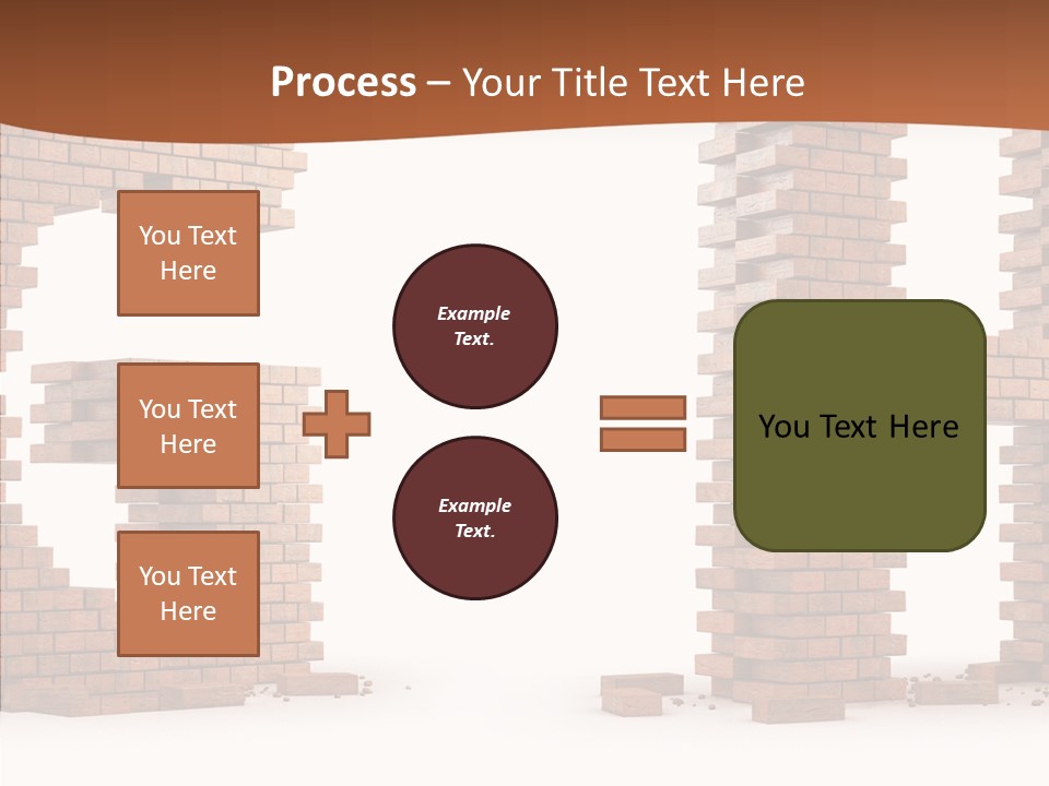 Brickwall Typography Sign PowerPoint Template