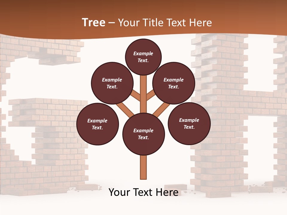 Brickwall Typography Sign PowerPoint Template