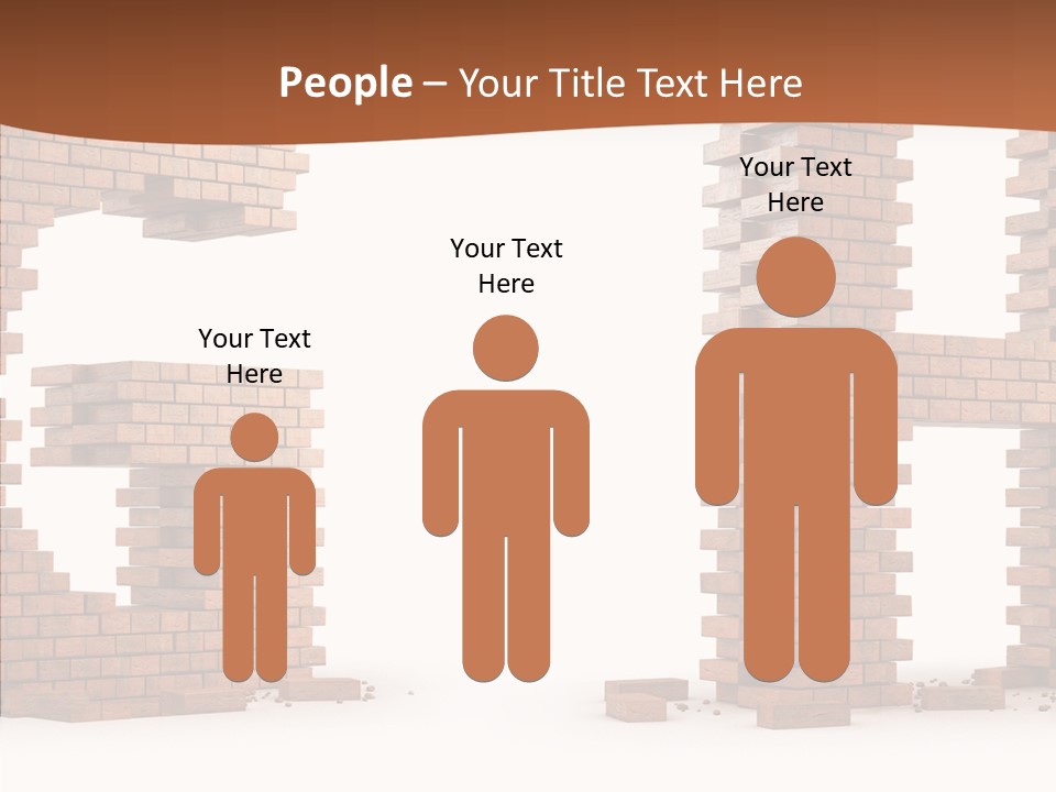 Brickwall Typography Sign PowerPoint Template