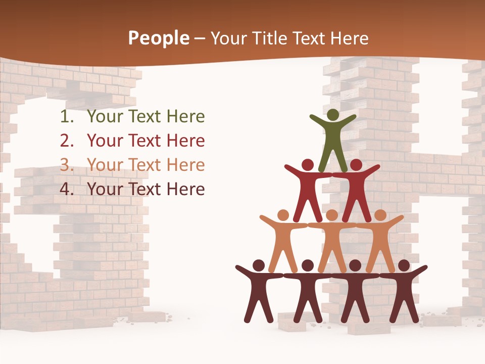 Brickwall Typography Sign PowerPoint Template