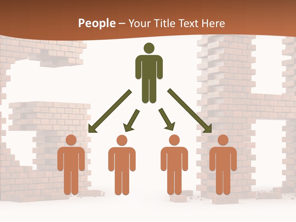 Brickwall Typography Sign PowerPoint Template