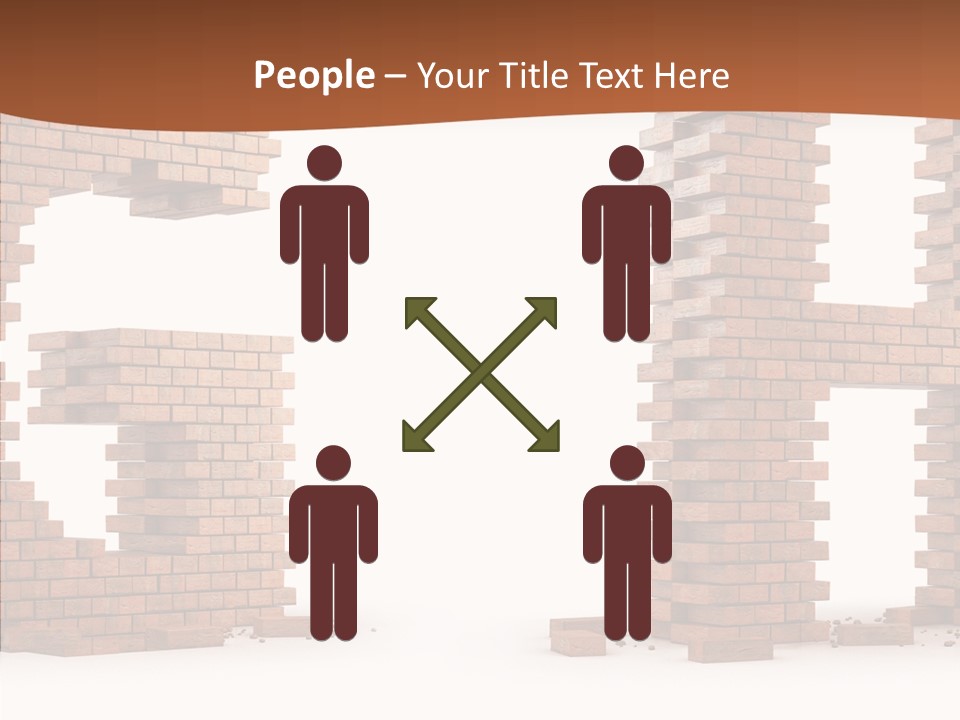 Brickwall Typography Sign PowerPoint Template