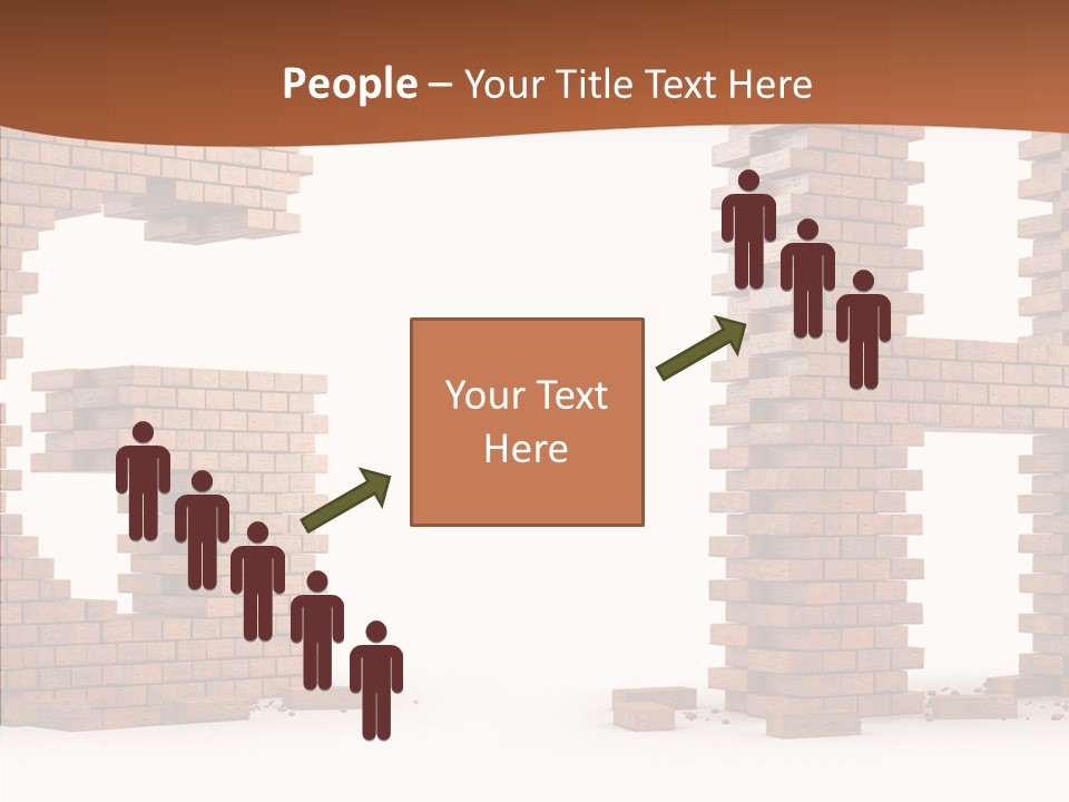 Brickwall Typography Sign PowerPoint Template