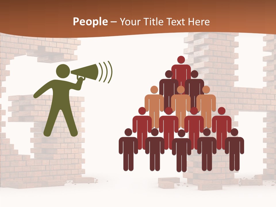 Brickwall Typography Sign PowerPoint Template