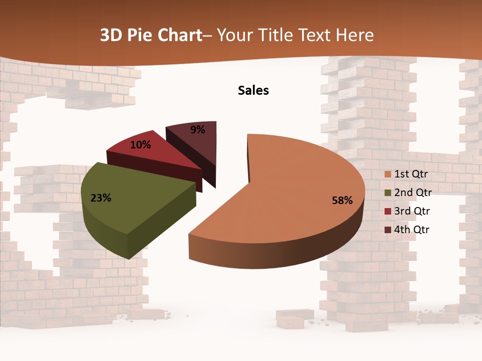 Brickwall Typography Sign PowerPoint Template