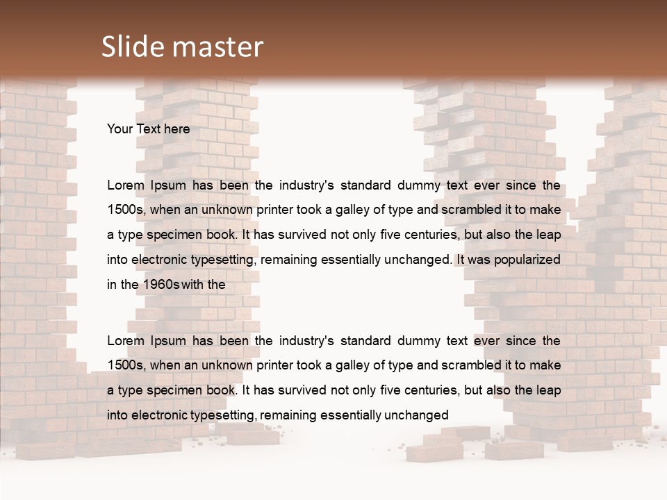 Stone Texture Case PowerPoint Template