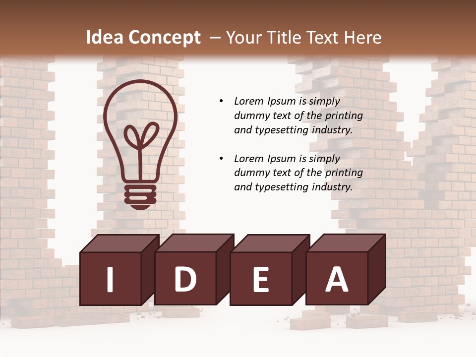 Stone Texture Case PowerPoint Template