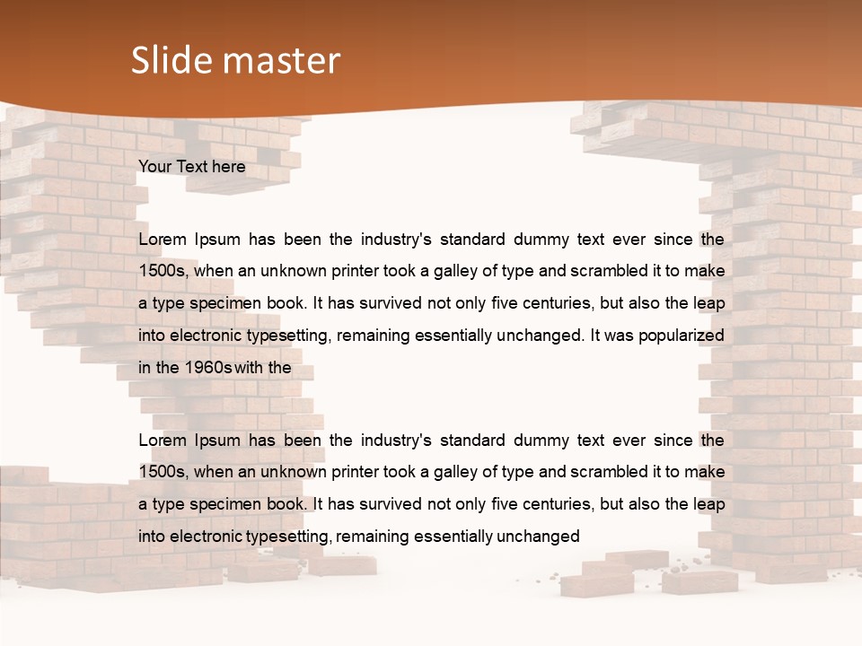 Shape Upper Texture PowerPoint Template