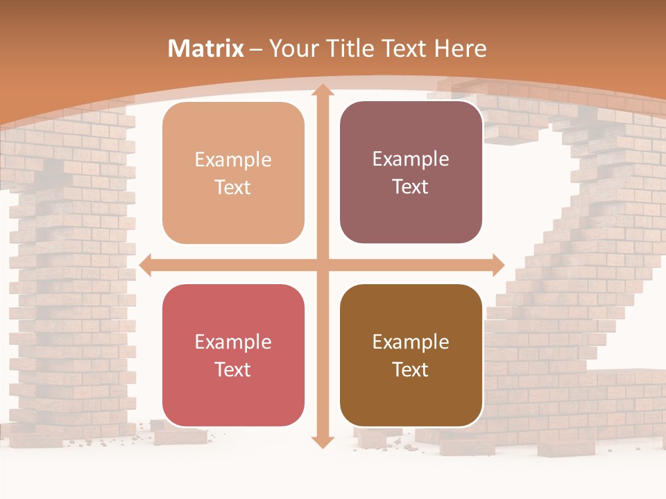 Masonry Architecture Wall PowerPoint Template