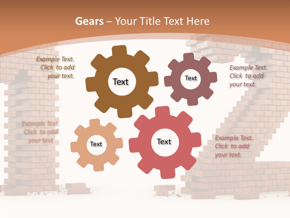 Masonry Architecture Wall PowerPoint Template