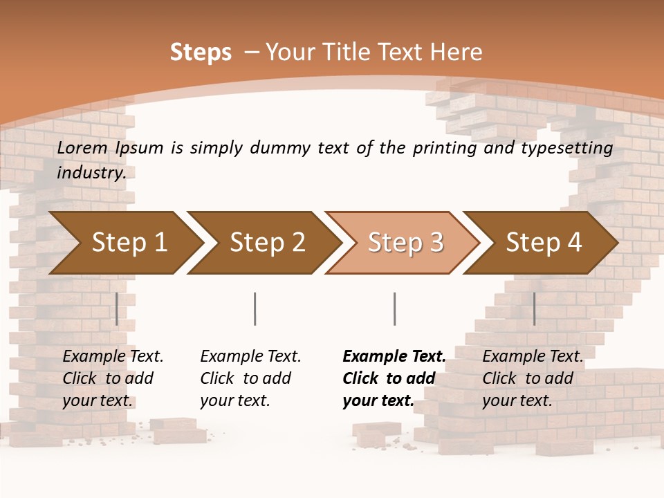 Masonry Architecture Wall PowerPoint Template