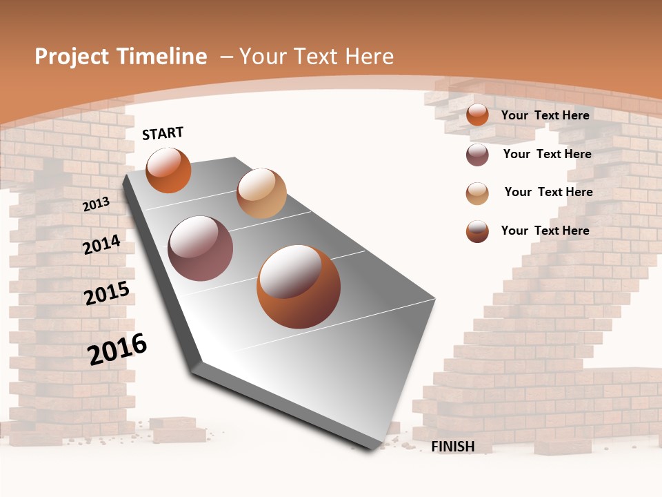 Masonry Architecture Wall PowerPoint Template