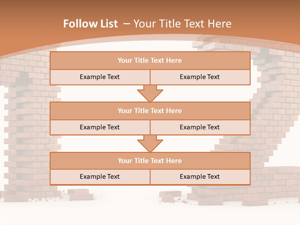 Masonry Architecture Wall PowerPoint Template