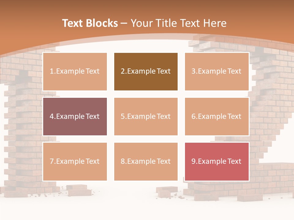 Masonry Architecture Wall PowerPoint Template