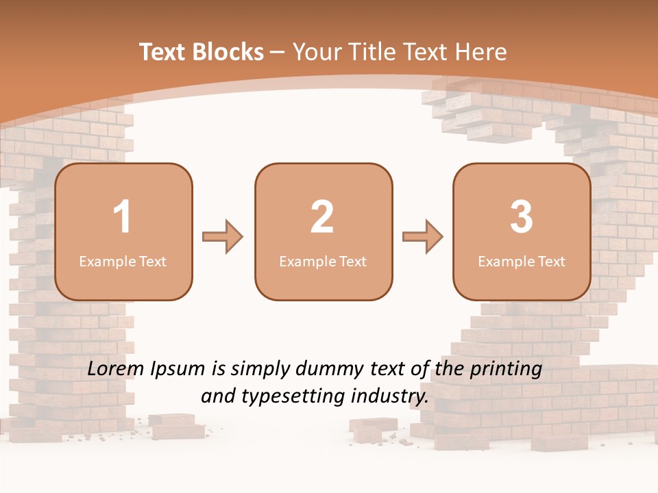 Masonry Architecture Wall PowerPoint Template