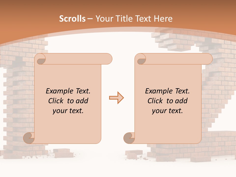 Masonry Architecture Wall PowerPoint Template