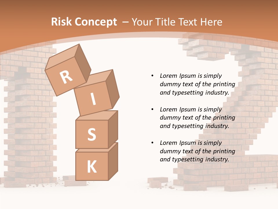 Masonry Architecture Wall PowerPoint Template