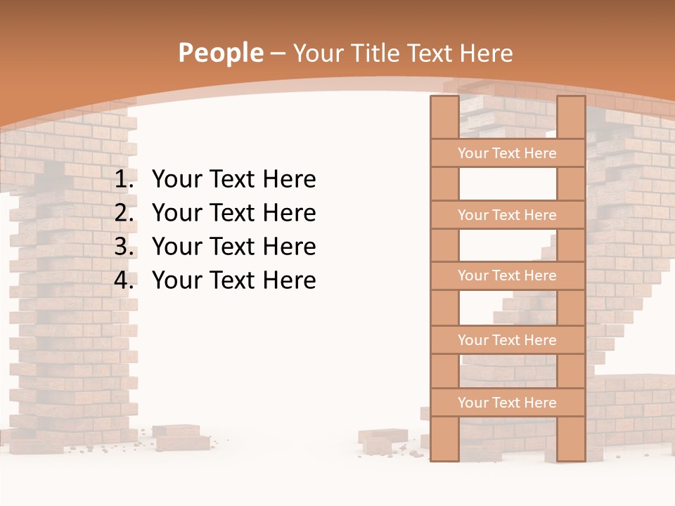 Masonry Architecture Wall PowerPoint Template