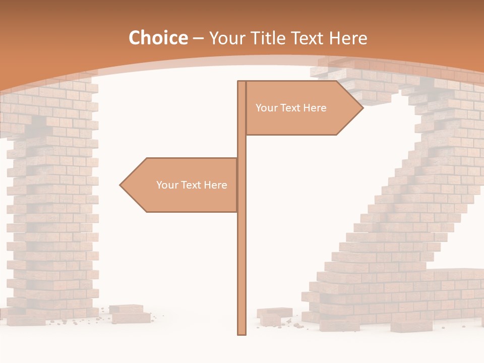 Masonry Architecture Wall PowerPoint Template