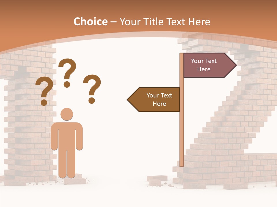 Masonry Architecture Wall PowerPoint Template