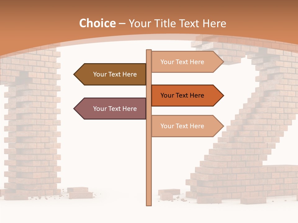 Masonry Architecture Wall PowerPoint Template