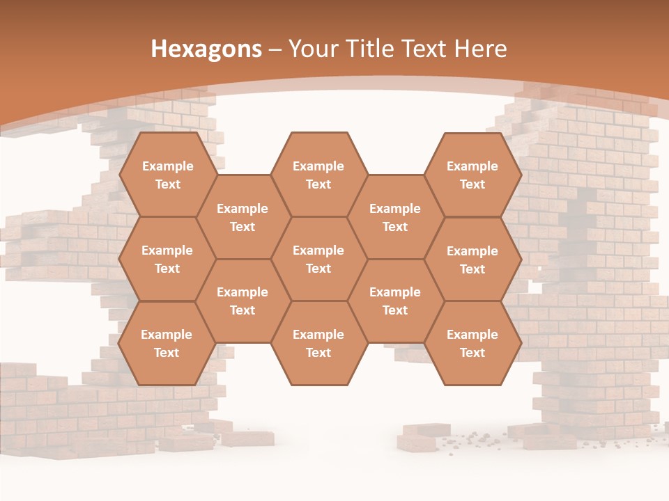 Orange Object Upper PowerPoint Template