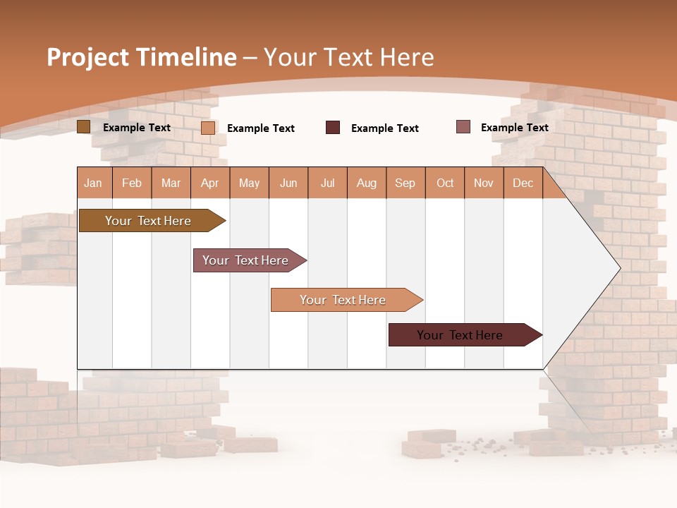 Orange Object Upper PowerPoint Template