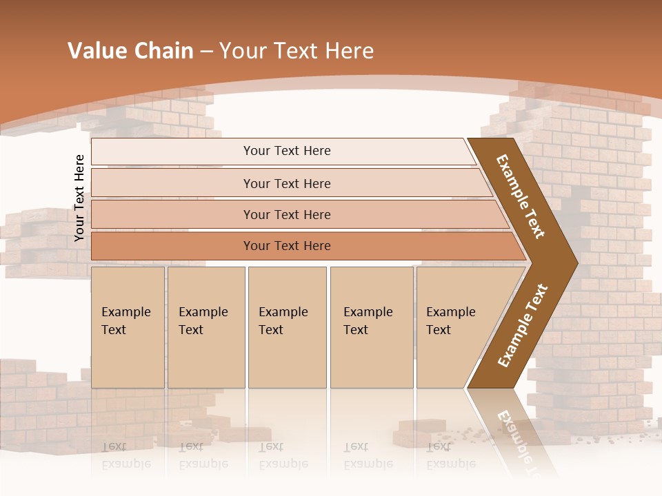 Orange Object Upper PowerPoint Template
