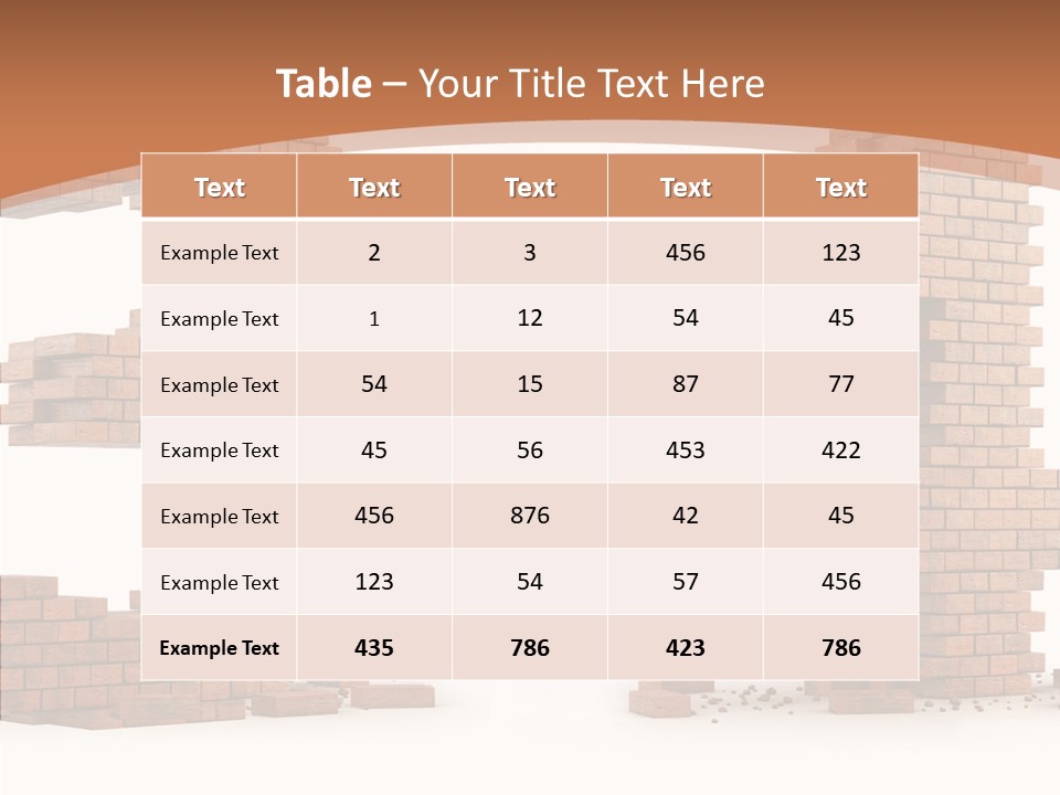 Orange Object Upper PowerPoint Template