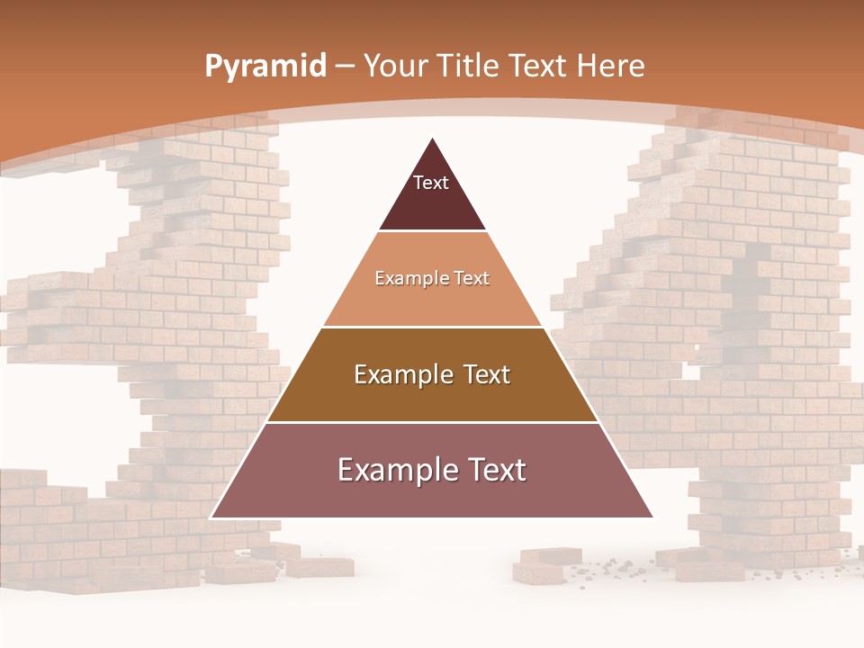 Orange Object Upper PowerPoint Template