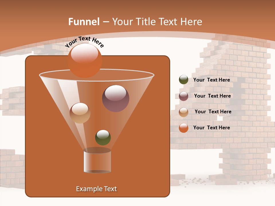 Orange Object Upper PowerPoint Template