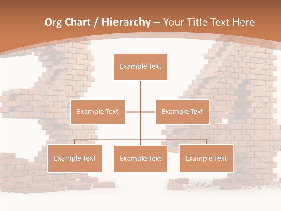 Orange Object Upper PowerPoint Template