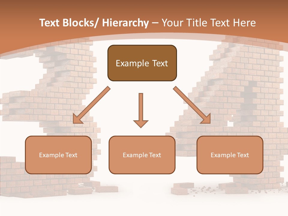 Orange Object Upper PowerPoint Template